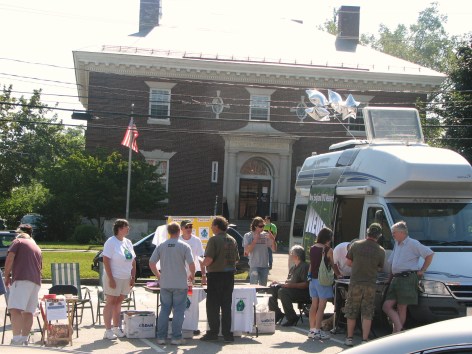 MUFON and the Historic Society. MUFON got balloons for the event!