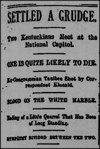 Not a good way to settle a disagreement, it's hard on the cleaning staff.