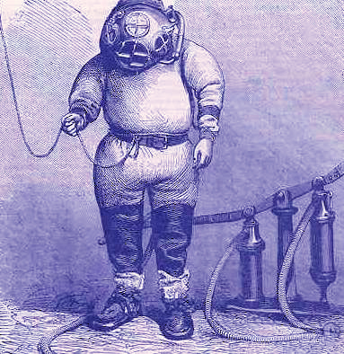 Diving before Cousteau required holding your breath, or some sort of tether to the surface air.