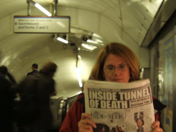 My brave daughter took this photograph during our trip to London.  We enjoyed every moment and were inspired by the people of that city.