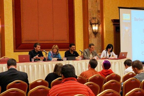 Look it's me talking at a conference!  Because I love to do this, and worry if people know I have anxiety I might not be asked.  I've never let anyone that  has asked me to speak down, and I never will.  But admitting to anxiety makes me nervous.