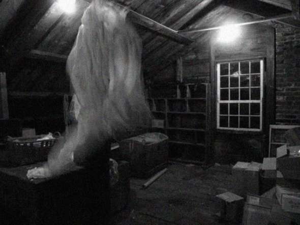 The chance of coming face to face with a ghost makes anything more exciting! (or me just shaking out a sheet trying to make dust orbs for Travis Roy)