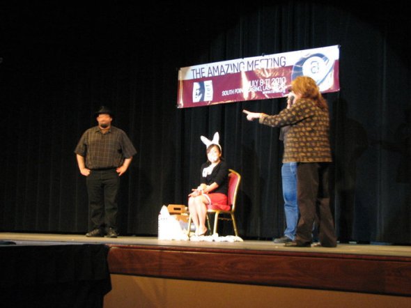 I'm doing a magic act, on a stage in Vegas in front of people I admire, including Mac King (go see his act, it's perfect) and I am having a blast!  Mainly because Susie my friend was so cool about my anxiety before hand.  She was there for me, and we had a blast.  Friends do make a difference.  