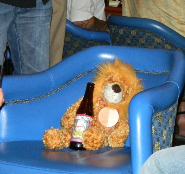 Not everyone drinks, even so we all manage to show up for the talks in the morning!