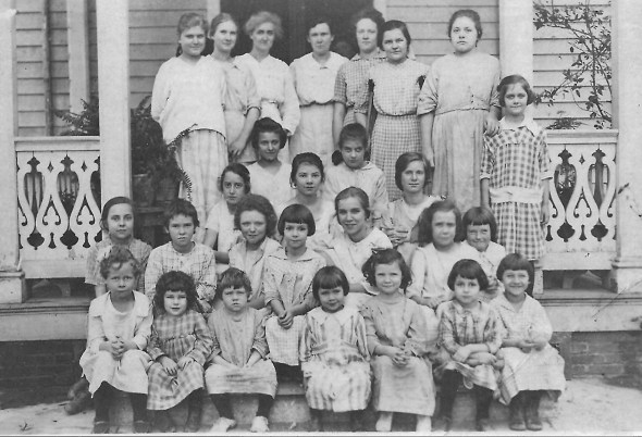 My grandmother and her sister, and the other orphans. The Episcopalian Church ran this orphanage.