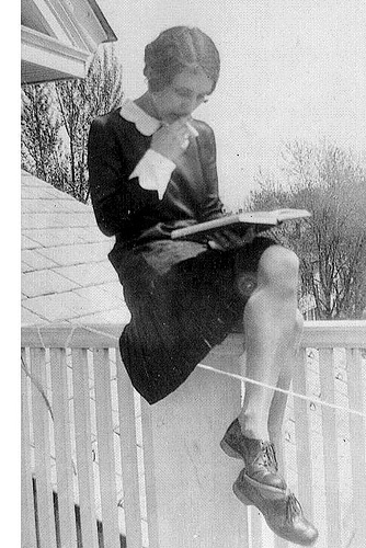Grandmother the flapper, while studying in nursing school.