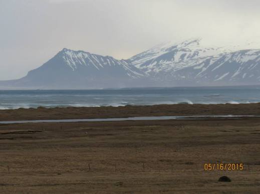 Beach, breakers and glaciers.
