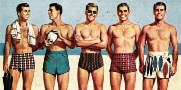 1950s Men39s Swimwear Vintage Fashion Mens 1950s 195039sh 1950s Mens Beach Fashionl Wonderful 1950s Mens Beach Fashionf