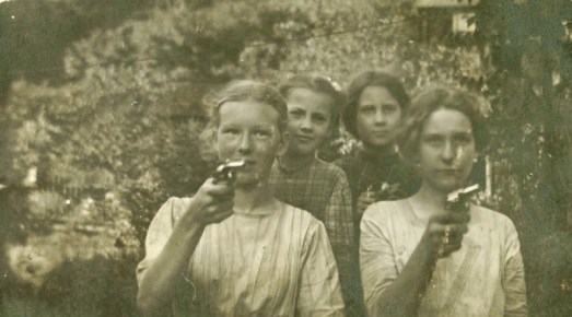 Women Posing with Guns (8)
