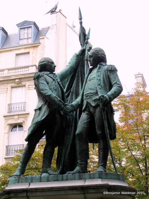 Bartholdis-Lafayette-and-Washington-paris-place-etats-unis